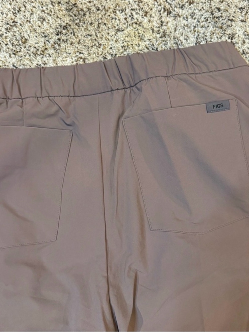 Figs Taupe Scrub Pants with Icon Detail